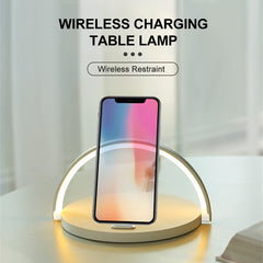 10W Qi Fast Wireless Charger For iPhone Table Night Light Pad