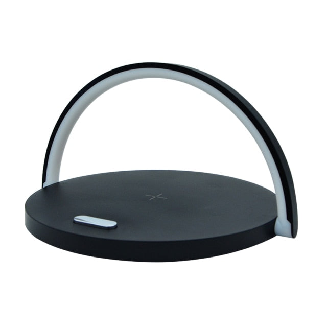 10W Qi Fast Wireless Charger For iPhone Table Night Light Pad