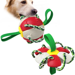 Dog Toys Soccer Ball with Grab Tabs